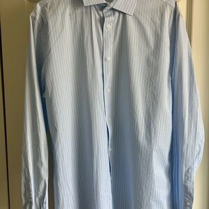 Tommy Hilfiger Light Blue Pinstripe Dress Shirt